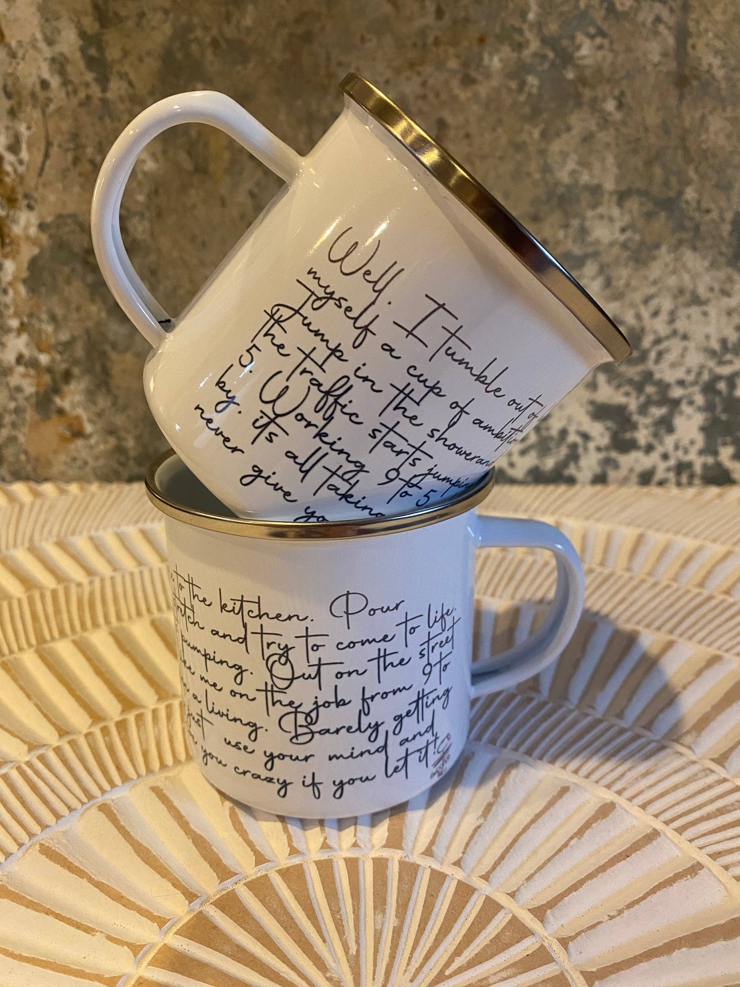 Dolly “9 to 5” Lyrics Metal Mug