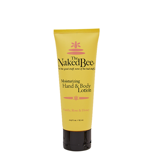 Naked Bee  - Vanilla, Rose & Honey Hand & Body Lotion 2.25 oz