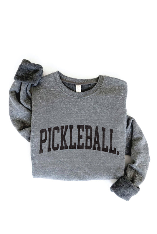 OAT COLLECTIVE - PICKLEBALL Graphic Sweatshirt: DARK GREY