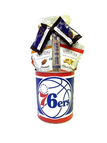 Philadelphia 76ers Gift Tin Basket