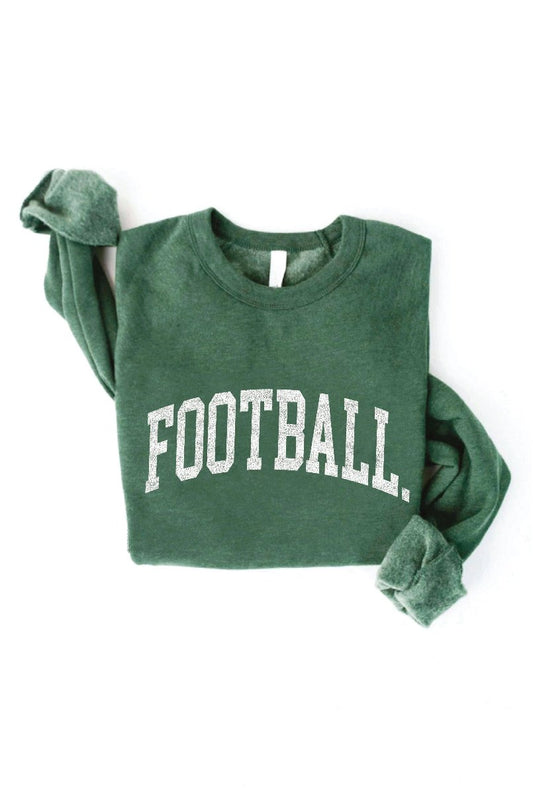 OAT COLLECTIVE - FOOTBALL Heather Forest Graphic Sweatshirt