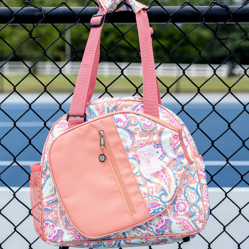 Born To Rally Coral Pickleball Bag