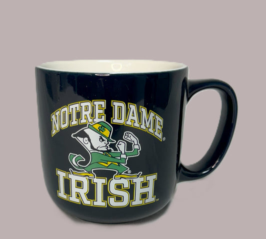 Logo Brands - Notre Dame 15oz Striped Ceramic Mug