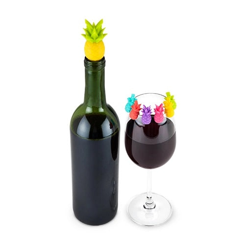 True Tropic Silicone Charms and Bottle Stopper