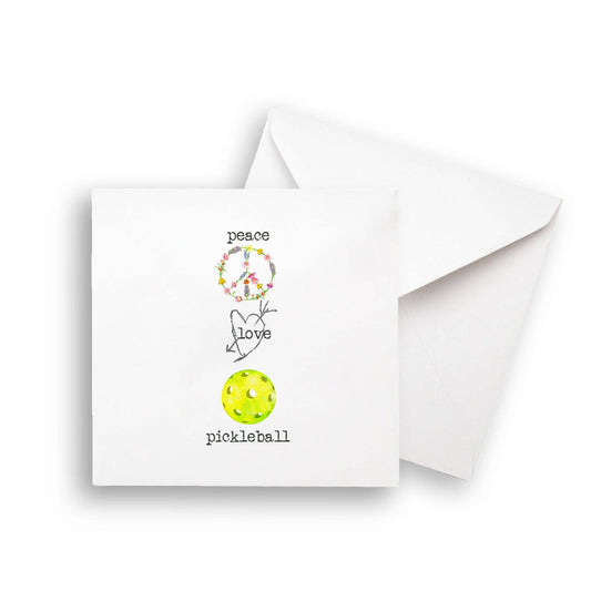 Peace Love Pickleball -  Notecard