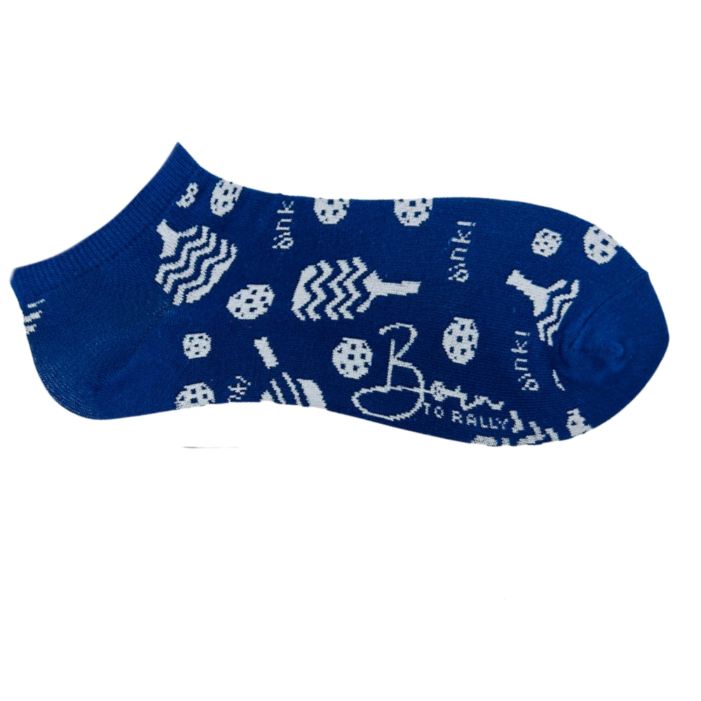 Born to Rally - Pickleball Ankle Socks - Size - Women US 7-10