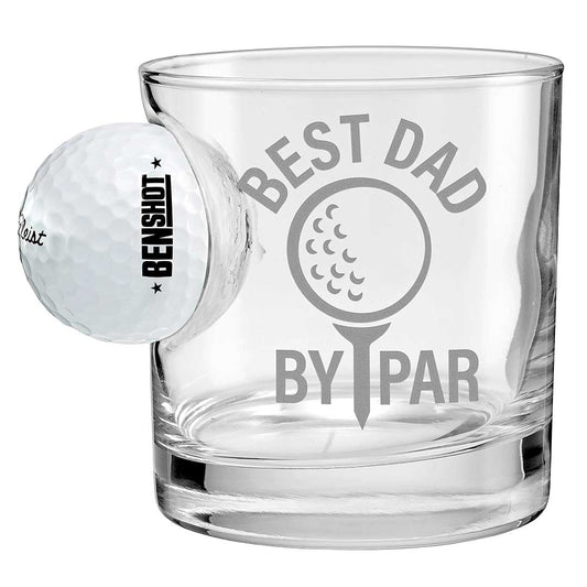 BenShot - Golf Ball Glasses for Dad - Holiday Gift Idea