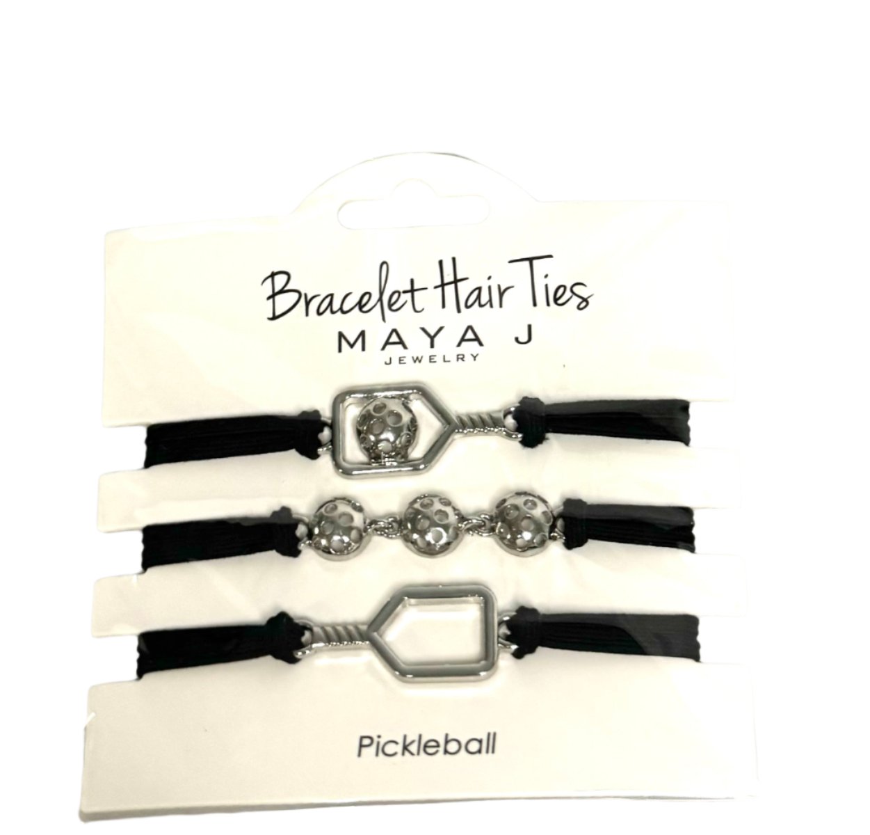 Pickleball Silver Hair Ties