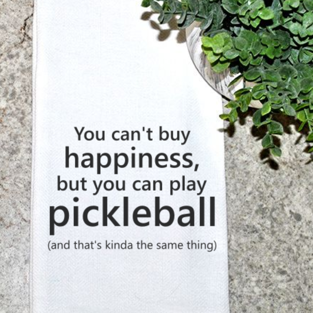 Pickleball Happiness Kitchen Towel